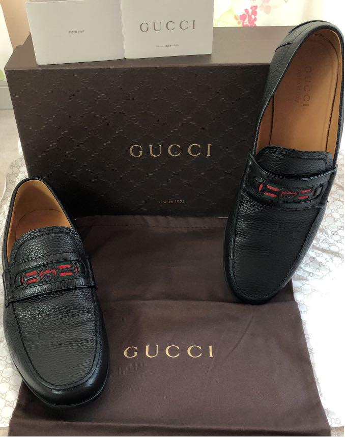 GUCCI メンズ　レザーシューズ　黒