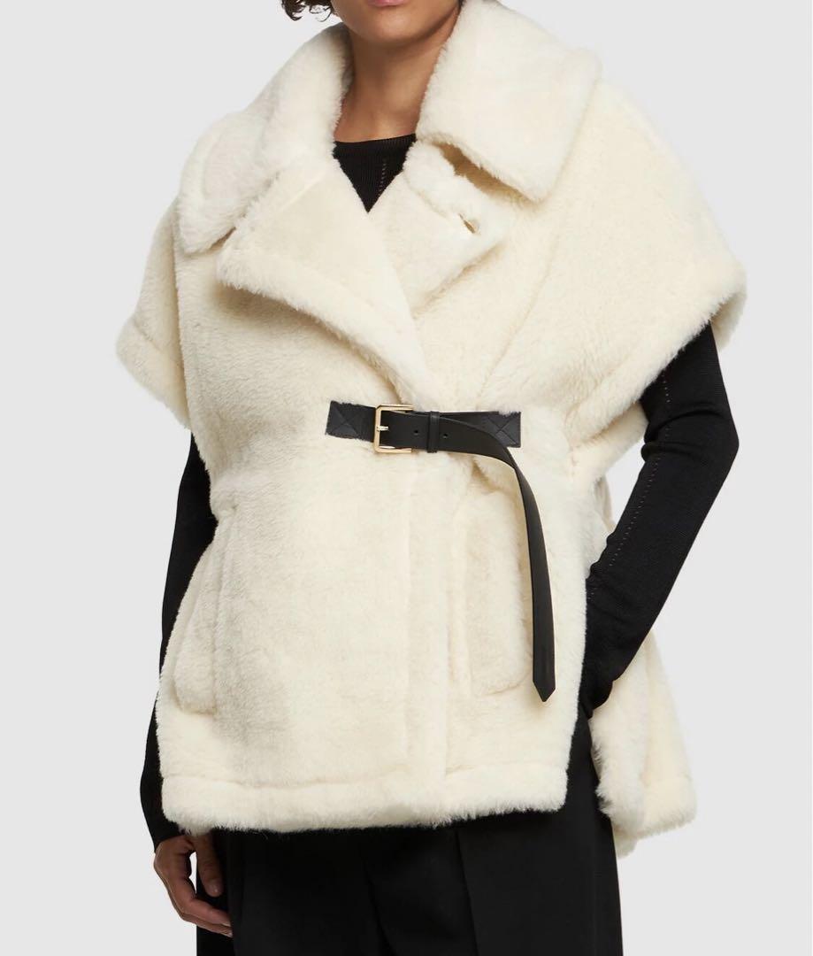 Max Mara ABAVO テディベアケープ　新品タグ付き