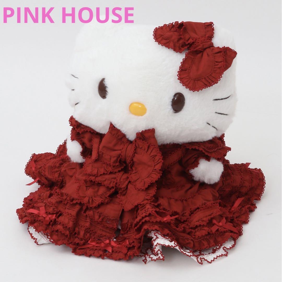 【ピンクハウス】PINKHOUSEコラボキティちゃん　ぬいぐるみ赤ver