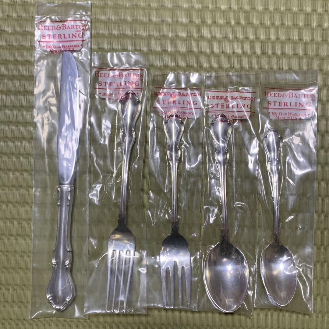 Reed&Barton銀 925 スプーン フォーク ナイフ カトラリー 10本