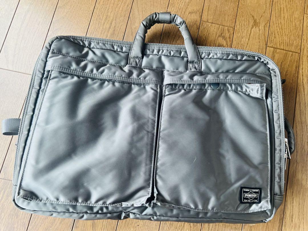 新品　ポーター　タンカー　シルバーグレー3wayバッグ