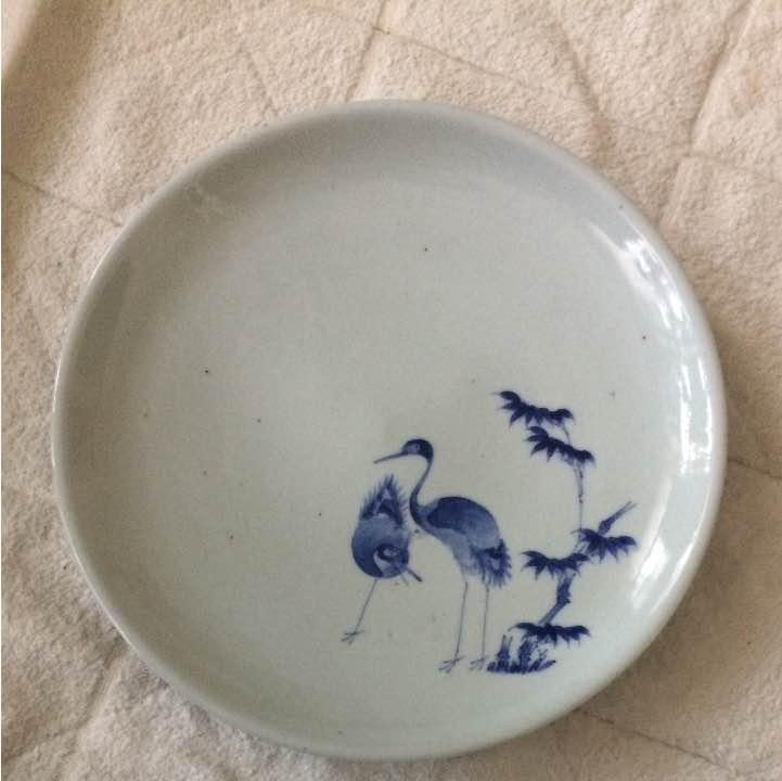 元禄年間の白磁の鶴