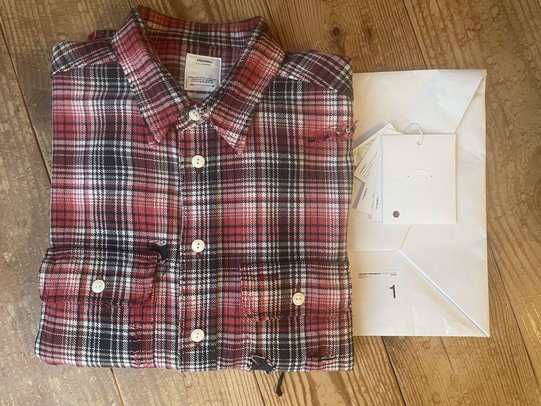 トップス VISVIM LUMBER CHECK SHIRTS(L/S) CLASH 1