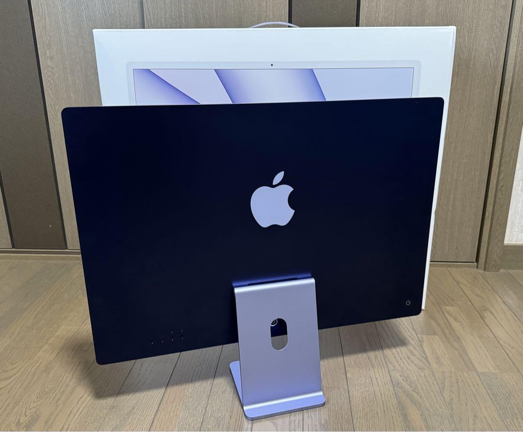 美品 Apple iMac 24インチ パープル M1チップ