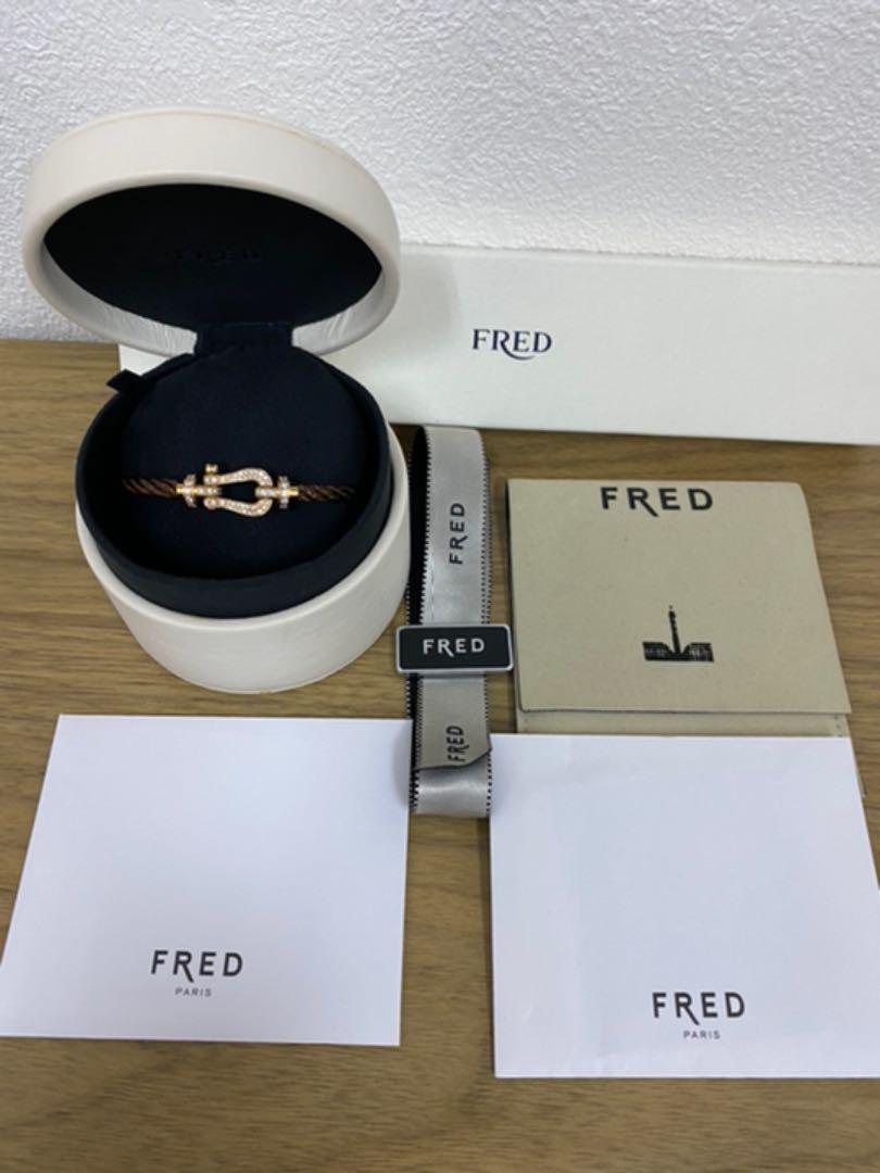 フレッド FRED フォース10 LM サイズ17 K18 ダイヤ 購入証明あり