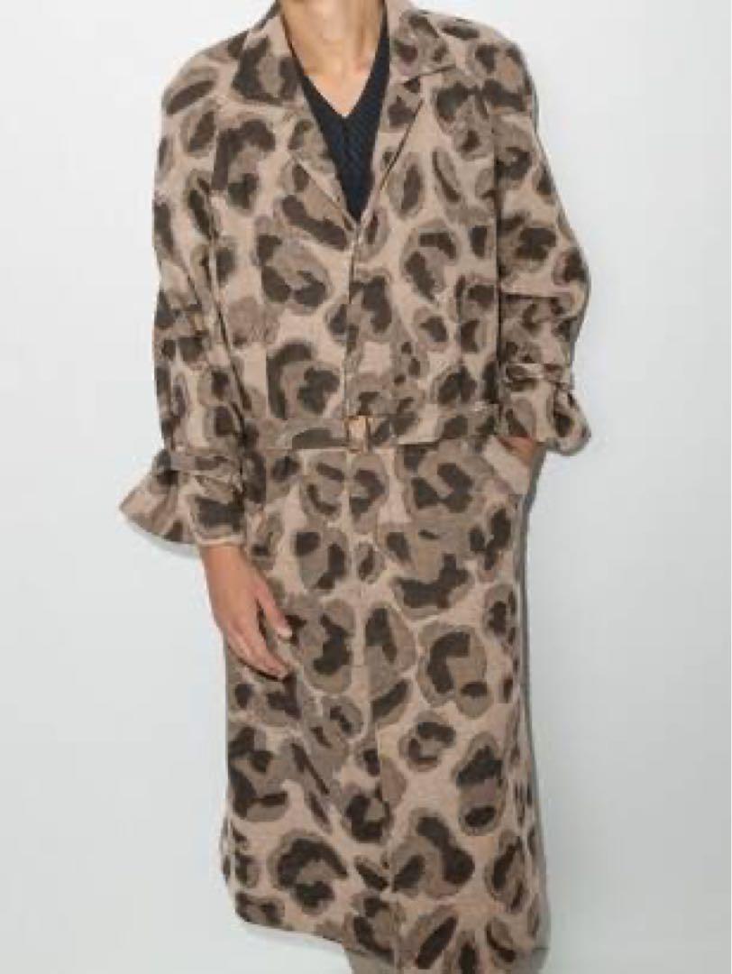 ジャケット・アウター Edward Crutchley leopardprint trenchcoat