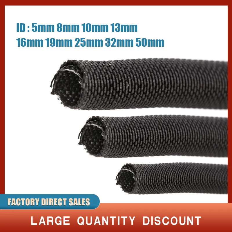 Clear 3/4/6/8/10/12mm Expandable Braided Sleeving Cable 3 Weave High Densely PET Clear 3/4/6/8/10/12mm Expandable Braided Sleeving Cable 3 Weave High Densely PET