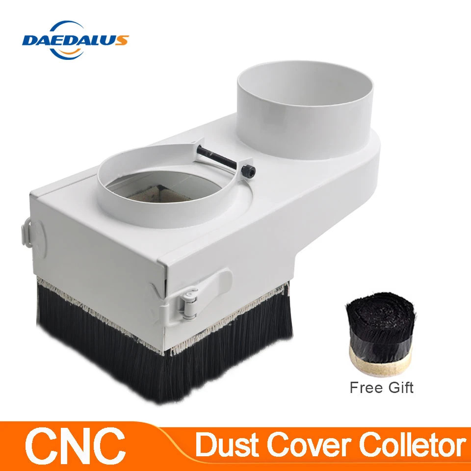 Dust Collector Dust Cover Brush For CNC Spindle Motor Milling Machines 