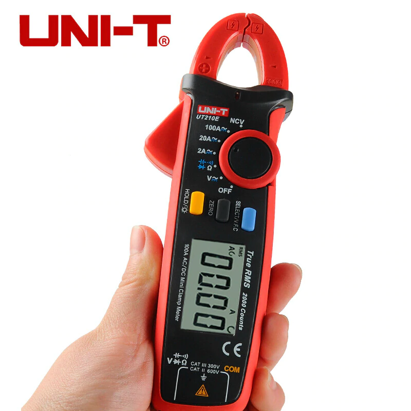UNI-T UT210E Digital Handheld Clamp Multimeter Tester DMM Voltmeter AC DC Meter UNI-T UT210E Digital Handheld Clamp Multimeter Tester DMM Voltmeter AC DC Meter