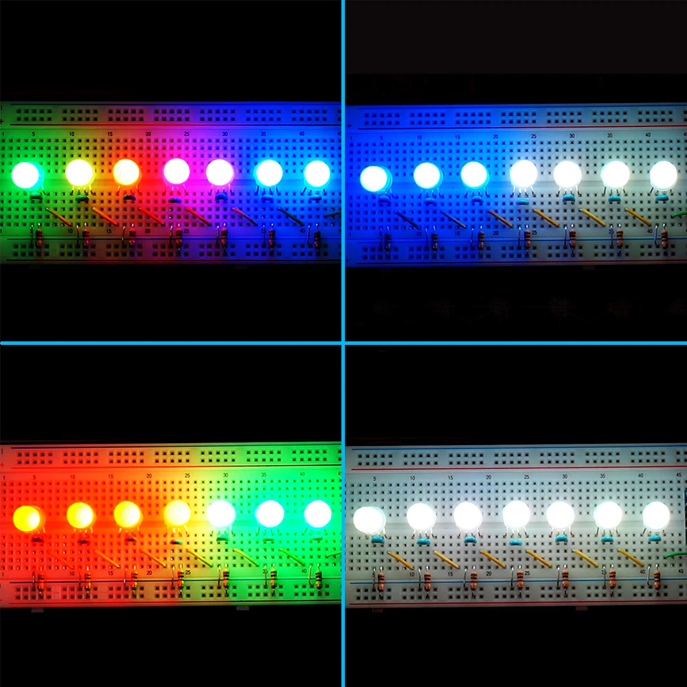 50 pcs PL9823 F8 8mm LED round RGB LED P9823 chipset inside Full color LED NEW 50 pcs PL9823 F8 8mm LED round RGB LED P9823 chipset inside Full color LED NEW
