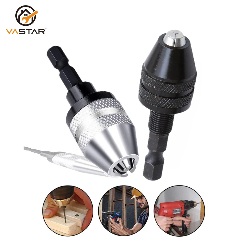 1/4" Mini Power Keyless Drill Bit Chuck Adapter Converter Conversion 0.3-3.6mm 1/4" Mini Power Keyless Drill Bit Chuck Adapter Converter Conversion 0.3-3.6mm