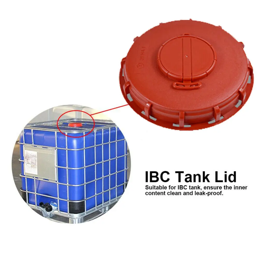 IBC Tote Tank Cover Lid Cap 163mm Breath Cover Lid Red 