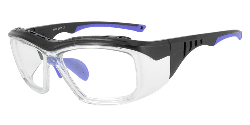 Gray Wraparound Safety Glasses Close-Fit Gray Wraparound Safety Glasses Close-Fit
