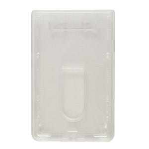 Plastic Rigid ID Card Holder ID Badge Holder White Free POSTAGE 