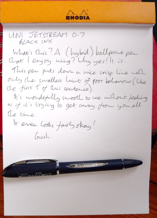 BLACK UNI-BALL JETSTREAM SX-217 PREMIUM ROLLERBALL PEN 0.7 POINT BLACK&BLUE&RED 