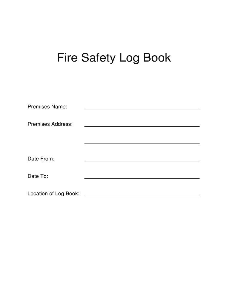 Fire Alarm Testing Log Book Fire Alarm Testing Log Book