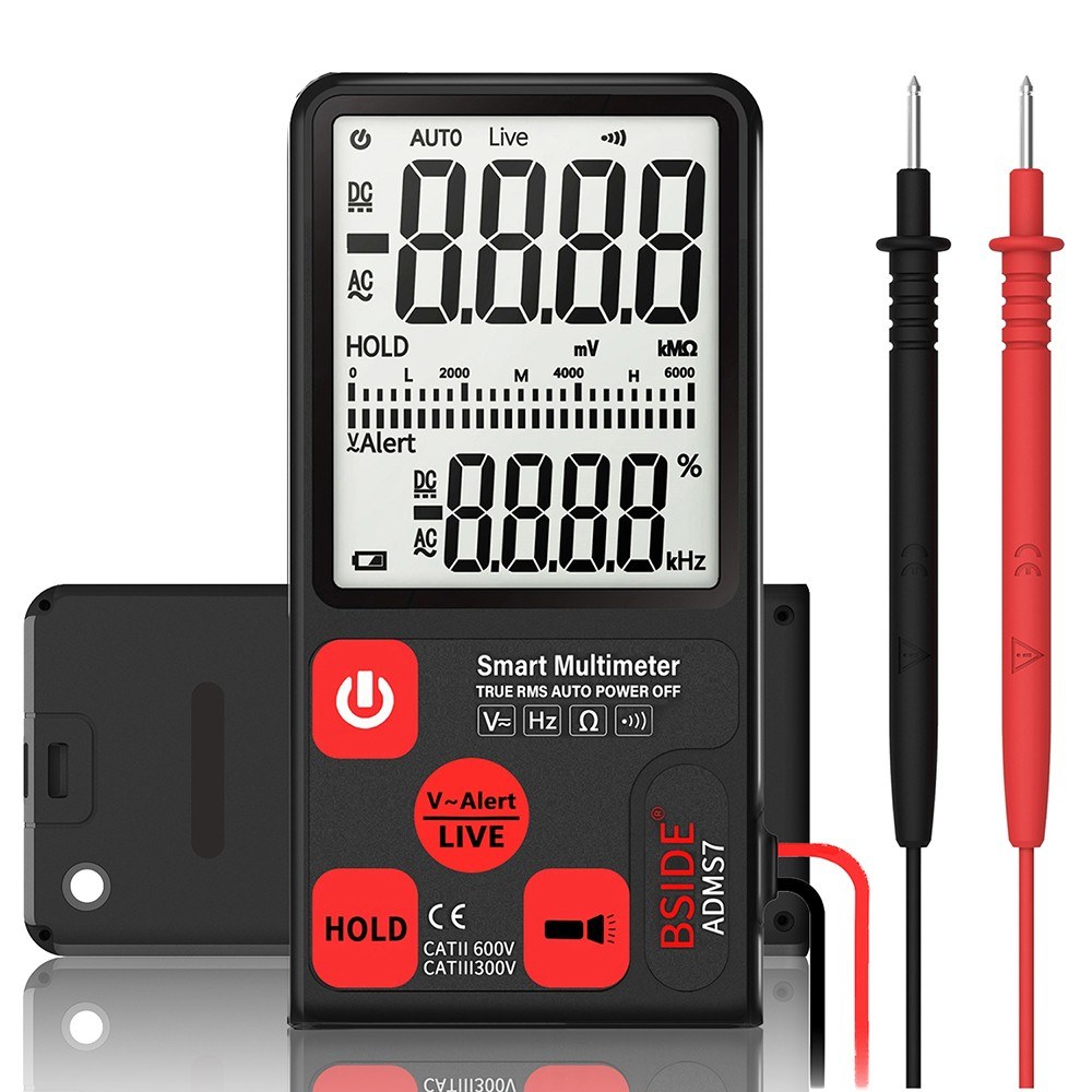 ADMS7 Digital LCD Voltmeter Ammeter Ohm Meter Multimeter Voltage AC DC Tester ADMS7 Digital LCD Voltmeter Ammeter Ohm Meter Multimeter Voltage AC DC Tester