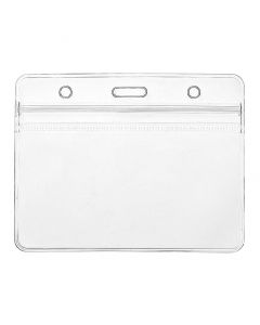 Clear ID Card Badge Pass Holder Pouch Pocket Wallet for Lanyard neck straps UK~ 