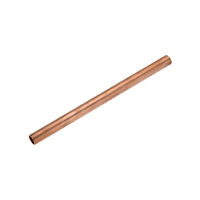 1x 99.9% Pure Copper  Diameter 6mm Length 200mm Cu Metal Rod Tube Cylinder 