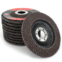 16mm 5/8" Bore 2Pcs Abrasive Flap sanding Wheels 100x16mm 80 Grit 4'' Inch Dia 