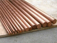 1x 99.9% Pure Copper  Diameter 6mm Length 200mm Cu Metal Rod Tube Cylinder 