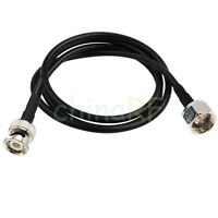 RG58 C/U 50 Ohm BNC to BNC Plug 0.5M Green Boot Coaxial Coax RF Cable 50 cm UK 