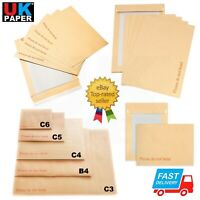 500 A6/C6 White Hard Board Backed Envelopes Peel & Seal 162mm x 114mm 120gsm 