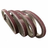 Belt Power Finger File Sander Abrasive Sanding Belts 330mm x 10mm 40 Grit 20 P 