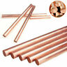 1x 99.9% Pure Copper  Diameter 6mm Length 200mm Cu Metal Rod Tube Cylinder 