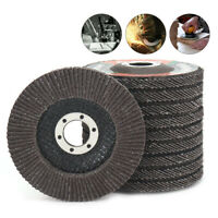 16mm 5/8" Bore 2Pcs Abrasive Flap sanding Wheels 100x16mm 80 Grit 4'' Inch Dia 