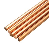 1x 99.9% Pure Copper  Diameter 6mm Length 200mm Cu Metal Rod Tube Cylinder 