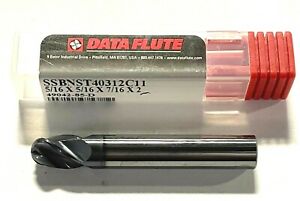 DATA FLUTE 5/16" STANDARD LENGTH 3 FLUTE END MILL 