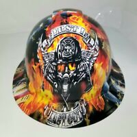NEW FULL BRIM Hard Hat custom hydro dipped in 3D RED HEX CARBON DEEP 3D EFFECTS 
