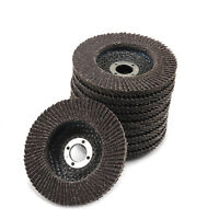 16mm 5/8" Bore 2Pcs Abrasive Flap sanding Wheels 100x16mm 80 Grit 4'' Inch Dia 