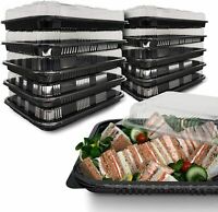 KB6 Kabi Plastic long White Catering Tray thin 