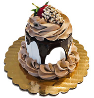 Fake Apple Carmel Nut Chocolate Apple for Display Prop Dezicakes 