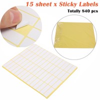 Jesters Large Sticky White Paper Stickers Labels NEW 