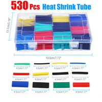 530Pcs Heat Shrink Tubing Insulation Shrinkable Tube 2:1 Wire Cable Sleeve HGUK 