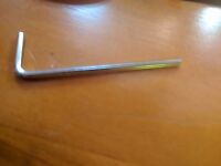 80mm x 18mm JMV Mid-Long Ball CRV 2.0mm M2 Hardened Allen Hex Key Wrench.Length 