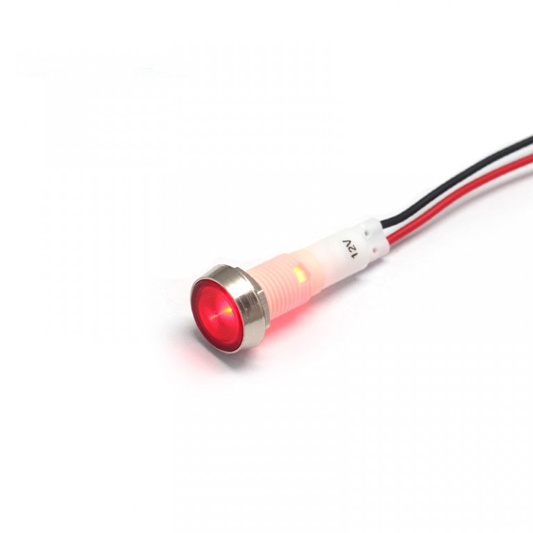 5 x Red 10mm Indicator Pilot Light 12V 5 x Red 10mm Indicator Pilot Light 12V