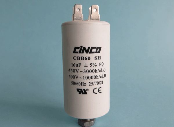 Motor Run Motor Start Capacitor 16uF 450VAC Motor Run Motor Start Capacitor 16uF 450VAC