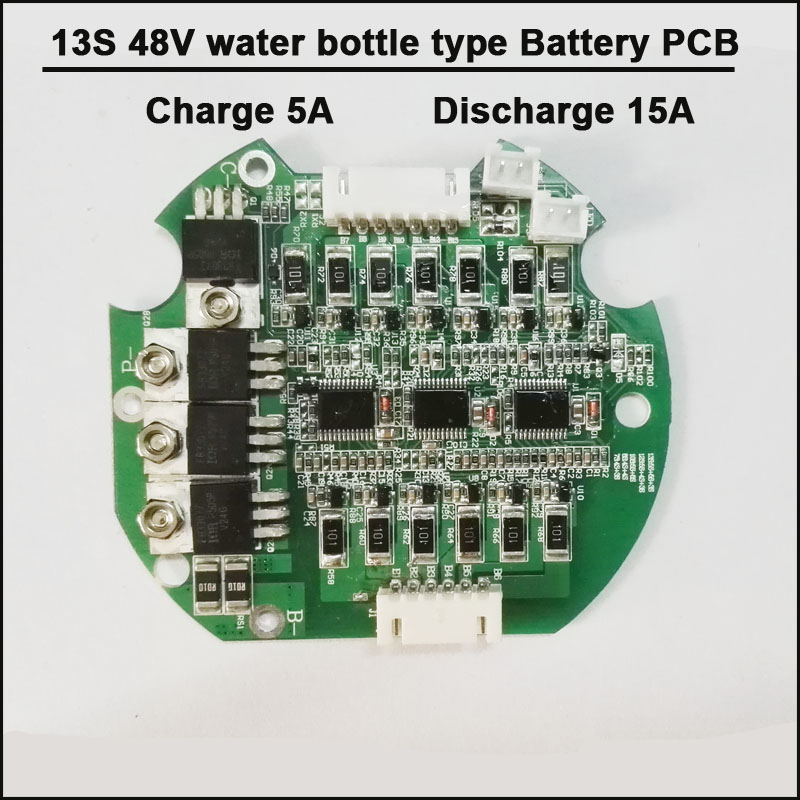 2X 13S 48V 15A Li-Ion Lipolymer Battery Protection Board BMS PCB Board with M9I8 