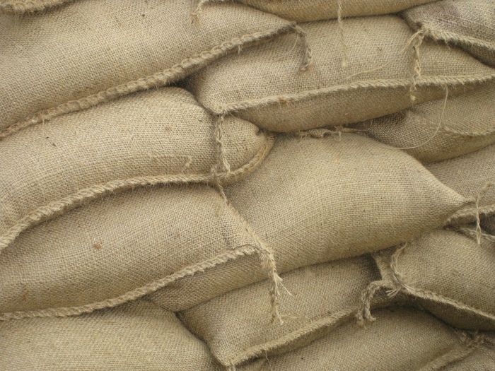 Flood Prevention 25 Hessian Sandbags Sand Bags Sacks Flood Prevention 25 Hessian Sandbags Sand Bags Sacks