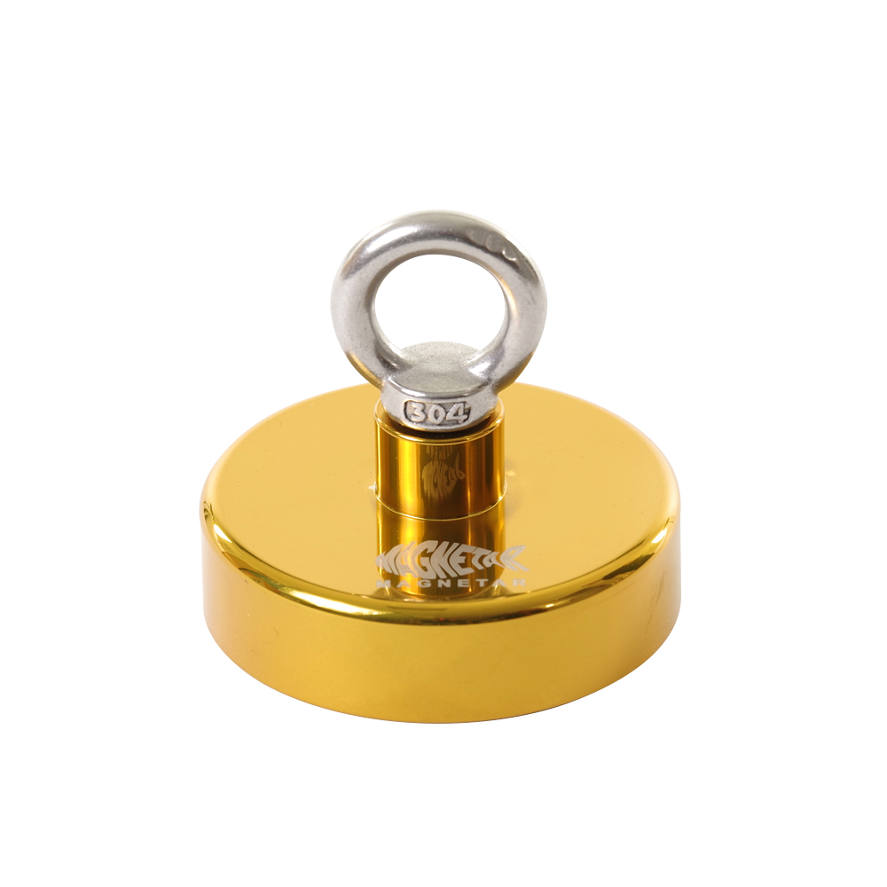 Double Side Super Strong Fishing Magnet Neodymium Pulling Force Round 200/300KG 
