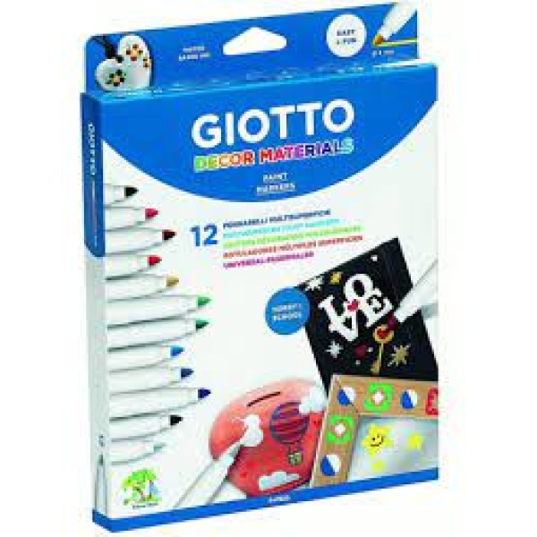 12 rotuladores decor materials GIOTTO