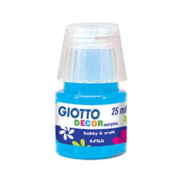 15 Tempera Acrílica GIOTTO 25ML Cyan