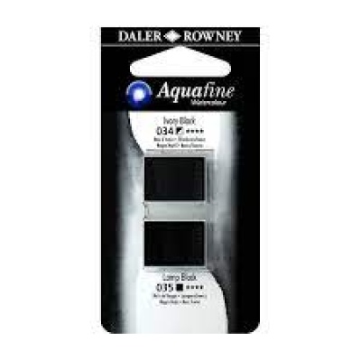 2 godets Aquafine 034/035 Negro marfil/humo