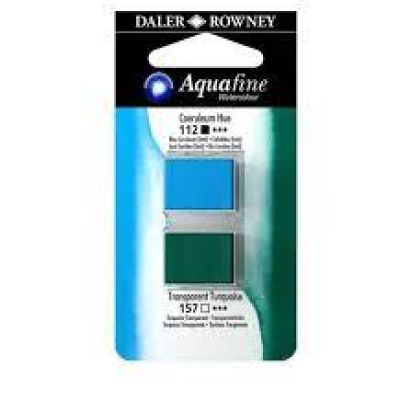 2 godets Aquafine 112/157 Ceruleo/turquesa