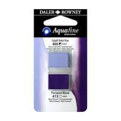 2 godets Aquafine 406/413 Viol  cobalto/malva perm