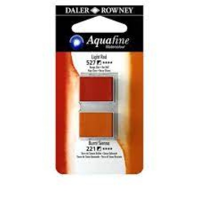 2 godets Aquafine 527/221 rojo claro/siena tostada